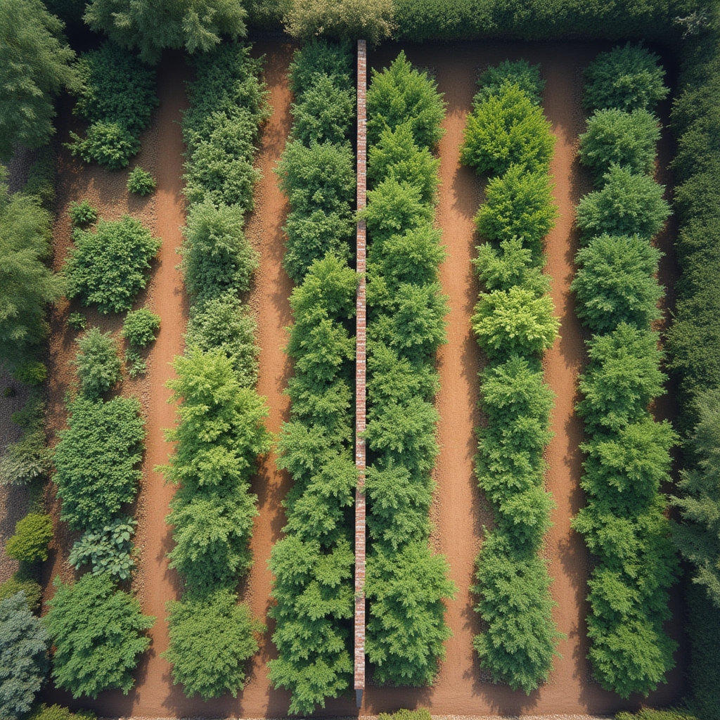 Illustration conceptuelle de la rotation des cultures à travers les saisons